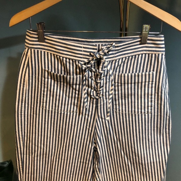 Madewell Emmett wide leg lace up pants - Picture 3 of 6